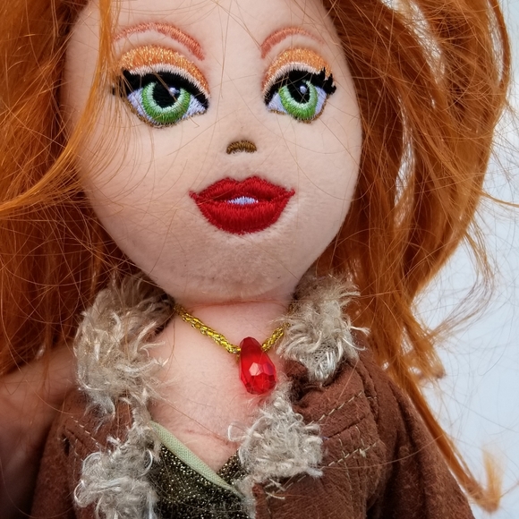 Redhead Cowgirl Cloth body doll TY Girlz - Picture 1 of 4